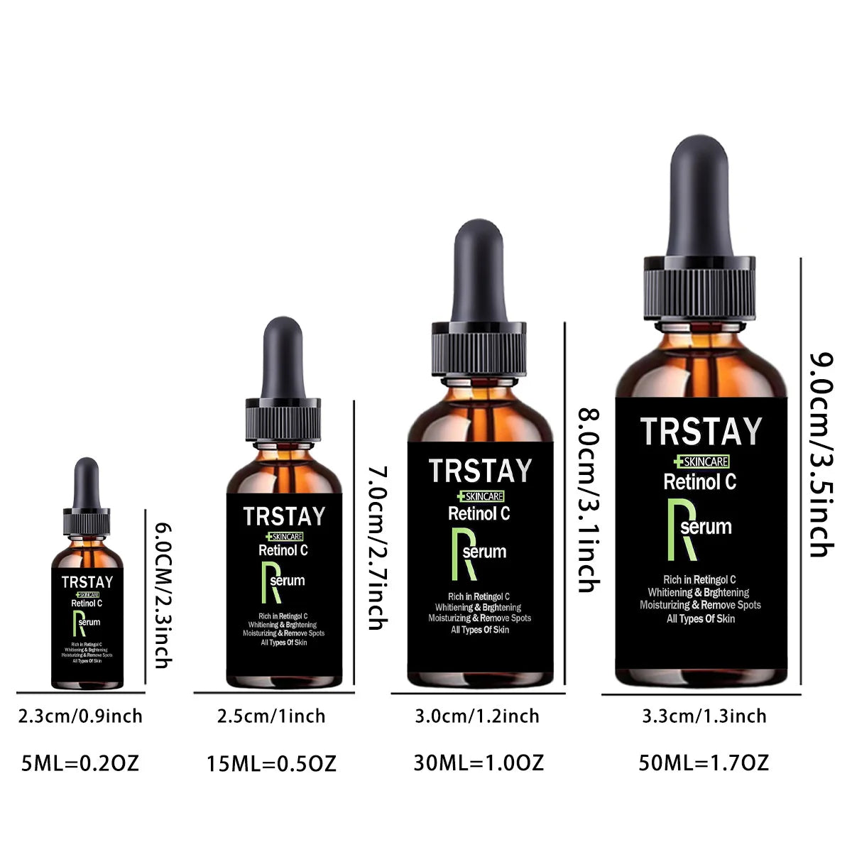 Vitamin C Serum Anti-aging Whitening VC Essence Oil Topical Facial Serum with Hyaluronic Acid Vitami
