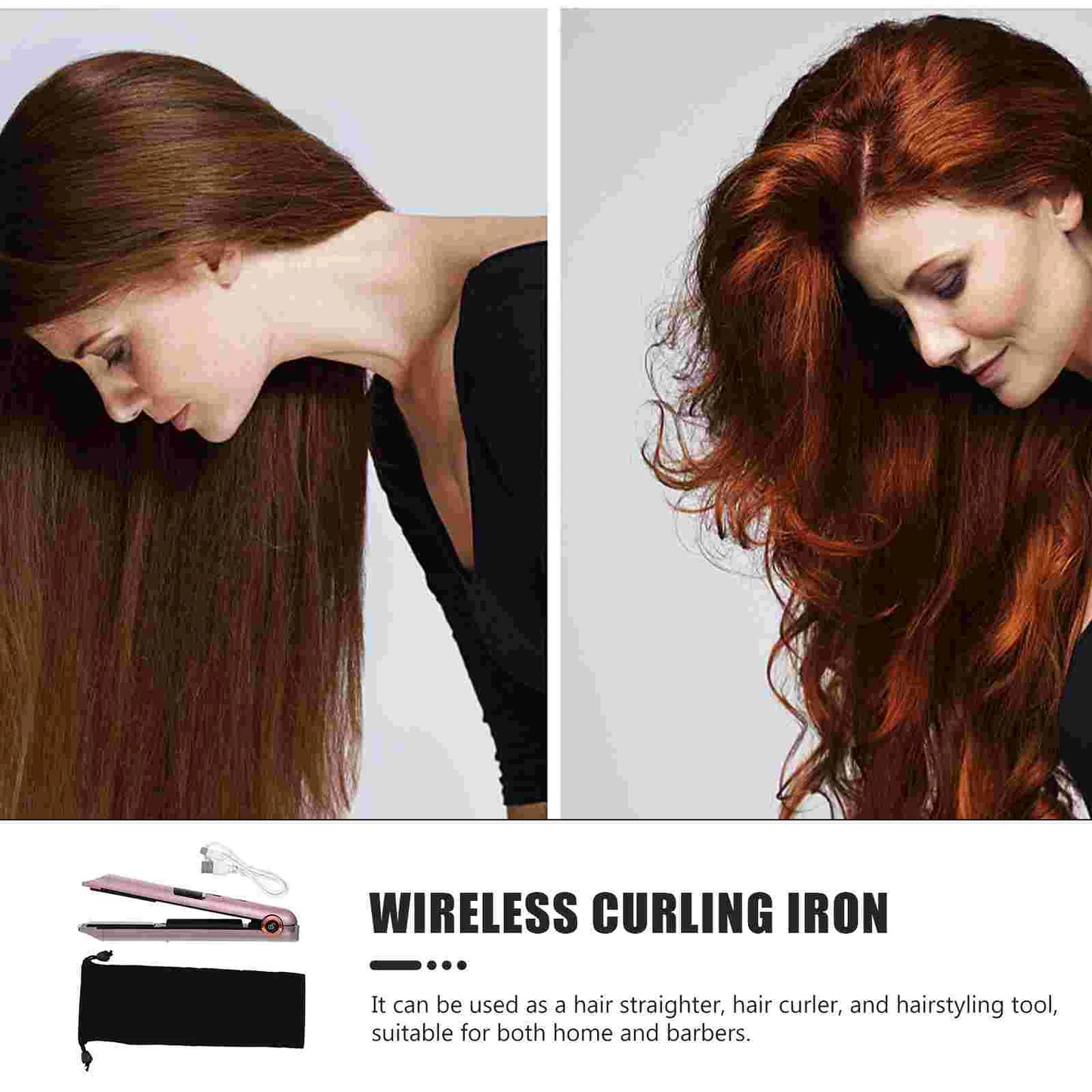 Cordless Hair Curler – Wireless Travel Hair Styling Tool