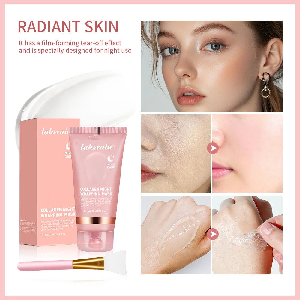 Collagen Wrapping Facial Mask & Brush Set
