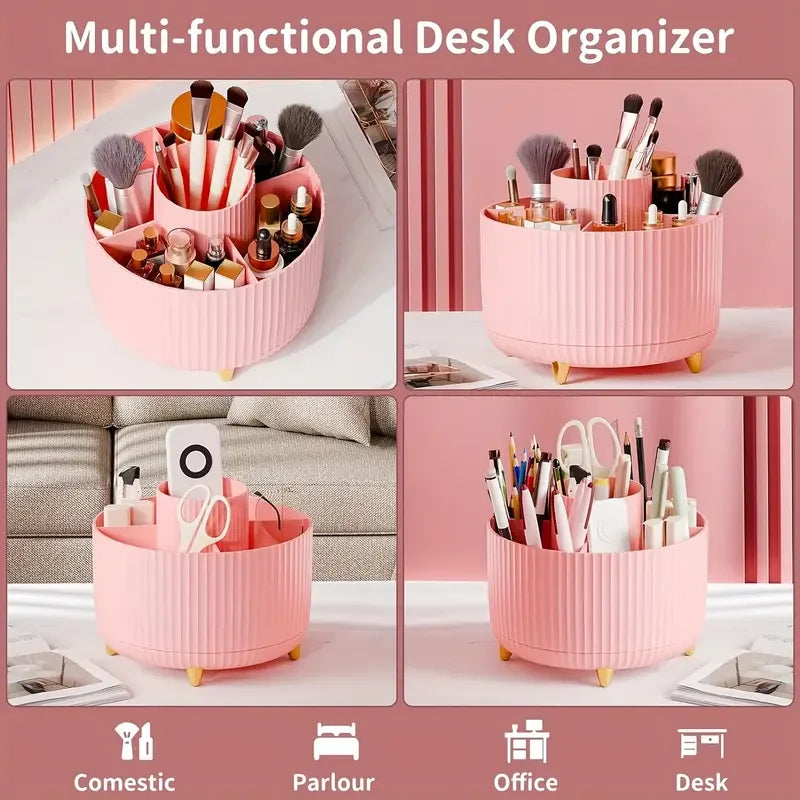 Rotating Makeup Organizer – 360° Brush & Tool Holder