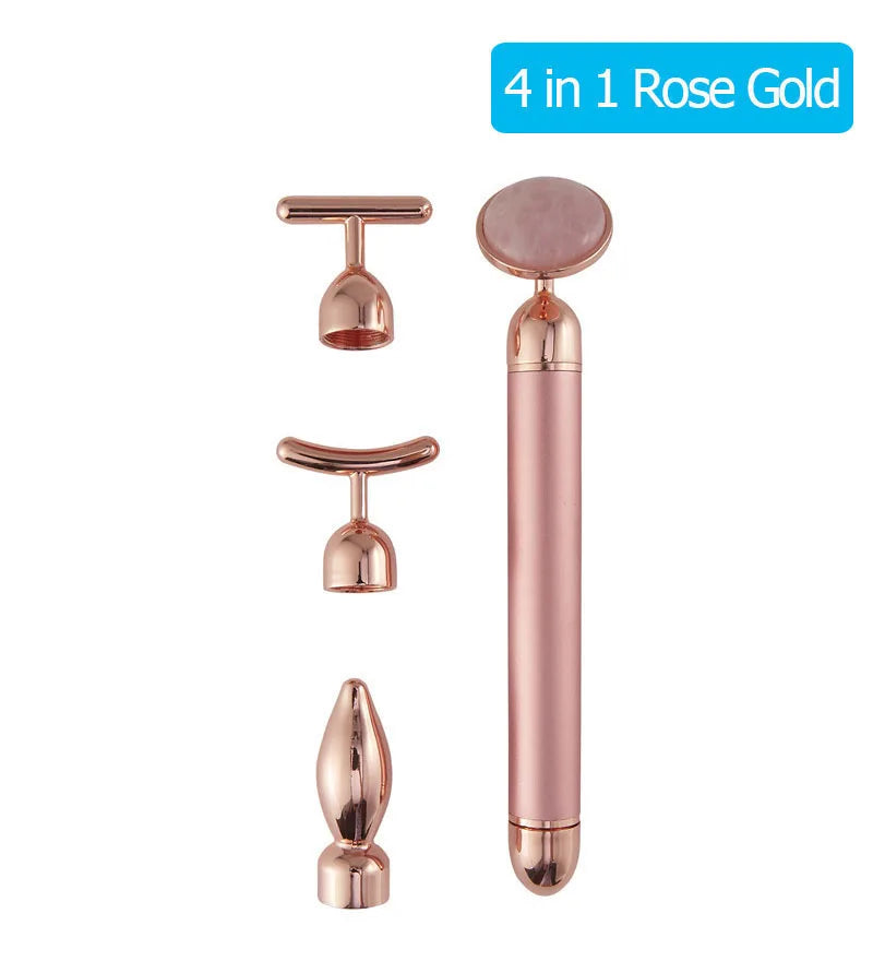 24K Gold Vibrating Face Roller