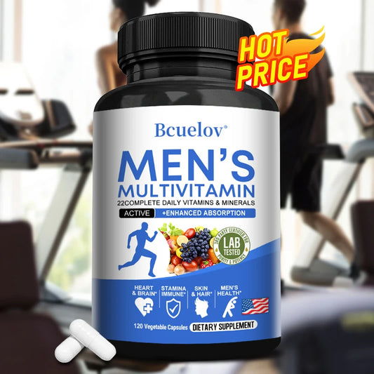 Men’s Multivitamin – Vitamins A–E & Zinc for Muscle & Energy (120)