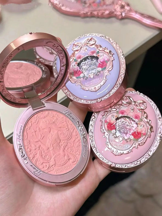 Flower Knows Embossed Blusher – Matte Powder Blush