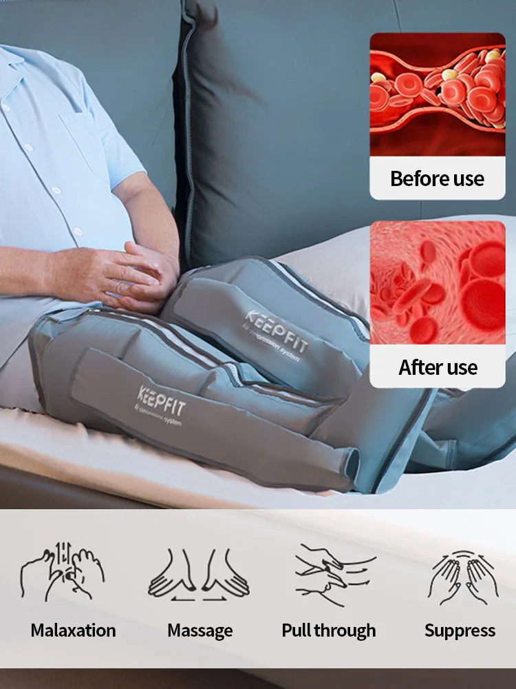 Leg Massager with Heat & Compression – Muscle Recovery Device