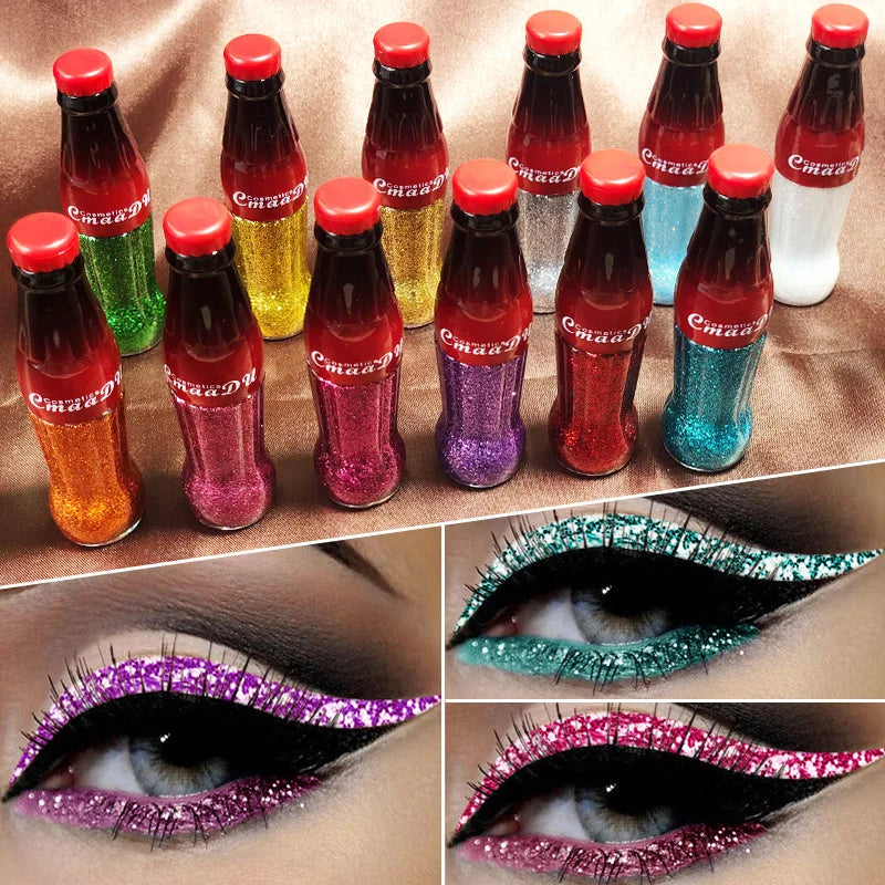Glitter Liquid Eyeliner Waterproof Long Lasting Diamond Durable  Shiny Sequins Eye Pencil Makeup Beauty Makeup Tools maquiagem