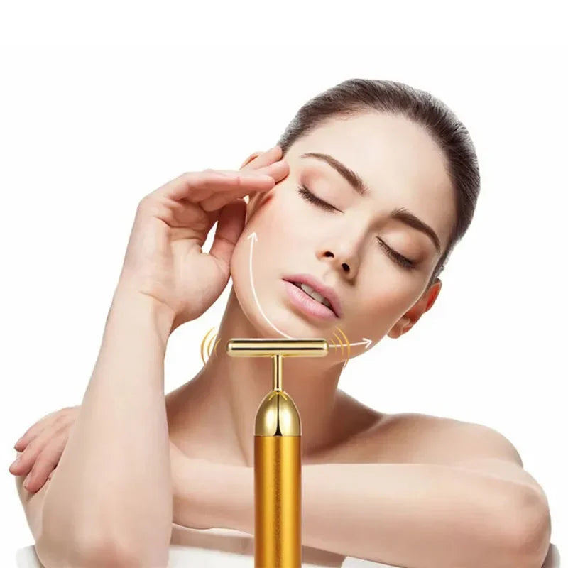 24K Gold T-Bar Massager