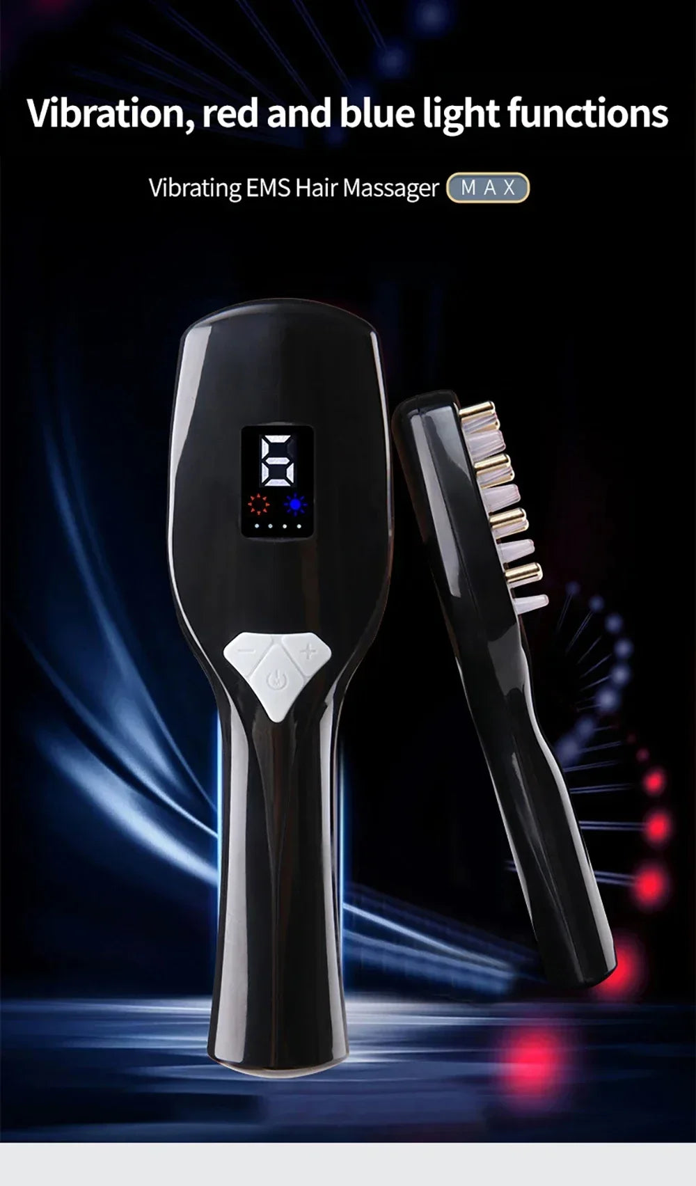 Electric Vibration Massage Comb – Hair Growth Therapy Tool