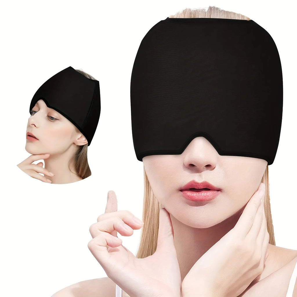 Portable Gel Cold Hot Head Ice Cap with Sleep Eye Mask for Relaxation