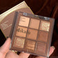 9-Color Eyeshadow Palette – Nude & Glitter Makeup