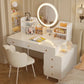 Italian Minimalist Vanity Table Glam Trendy Multifunctional Bedroom Vanity Table With Lights Cute Meuble Rangement Furniture