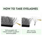 NATUHANA 5 Cases Eyelash Extensions – W-Shape Volume