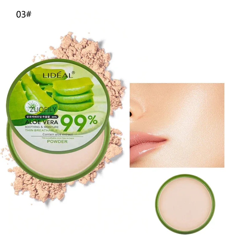 99% Aloe Vera Softening Powder – Waterproof, Oil-Control Foundation