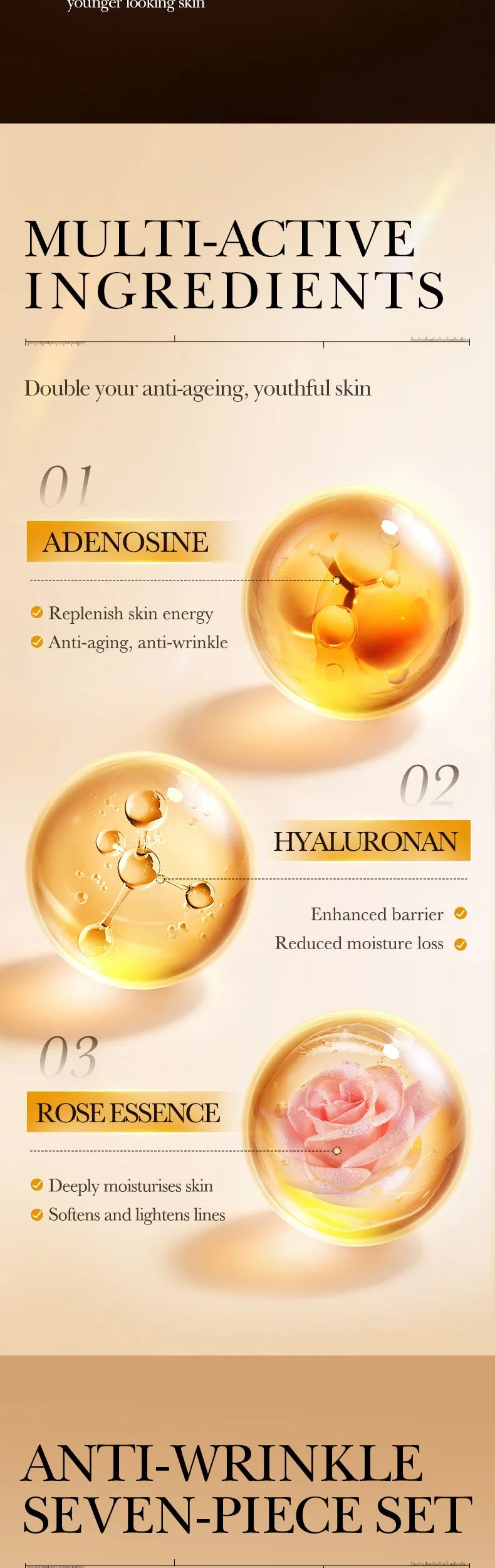 Retinol Peptide Skincare Set – Anti-Aging & Brightening Care