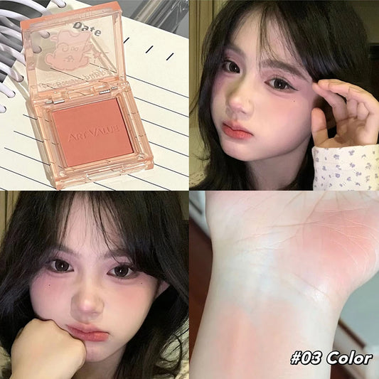 Single Matte Blush Palette – Cheek Contour Rouge Makeup
