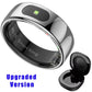 Smart Health Ring + Charging Case – Sleep, Fitness & Call Alerts