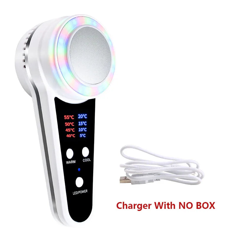 Hot Cold Facial Massager With Blue Photon For Acne Treatment And Repair