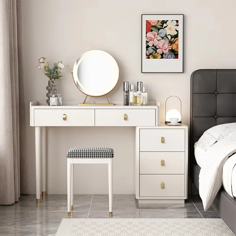 Makeup Dressing Vanity Table Organizer Luxury Modern Vanity Table Bedroom Table De Maquillage Avec Miroir Bedroom Furniture