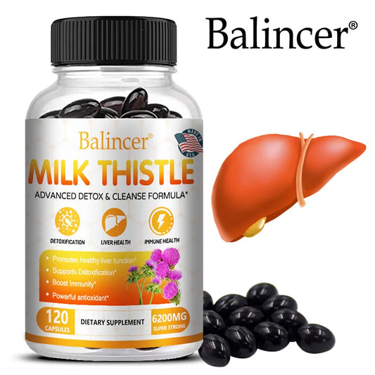 Balincer Milk Thistle 6200mg – Liver Detox & Antioxidant Support