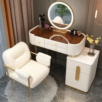 Wide Vanity Table with Storage Drawer — Vanity Furniture, Bedroom Furniture | Beautifully Within