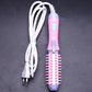 Travel Hair Styler – 2-in-1 Curler & Straightener Hot Brush