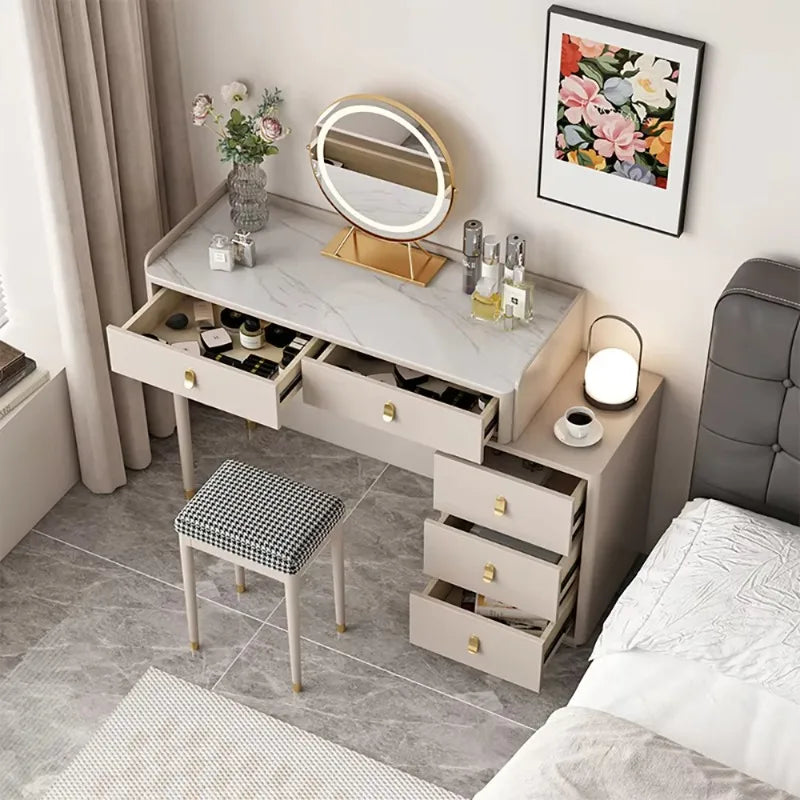 Makeup Dressing Vanity Table Organizer Luxury Modern Vanity Table Bedroom Table De Maquillage Avec Miroir Bedroom Furniture
