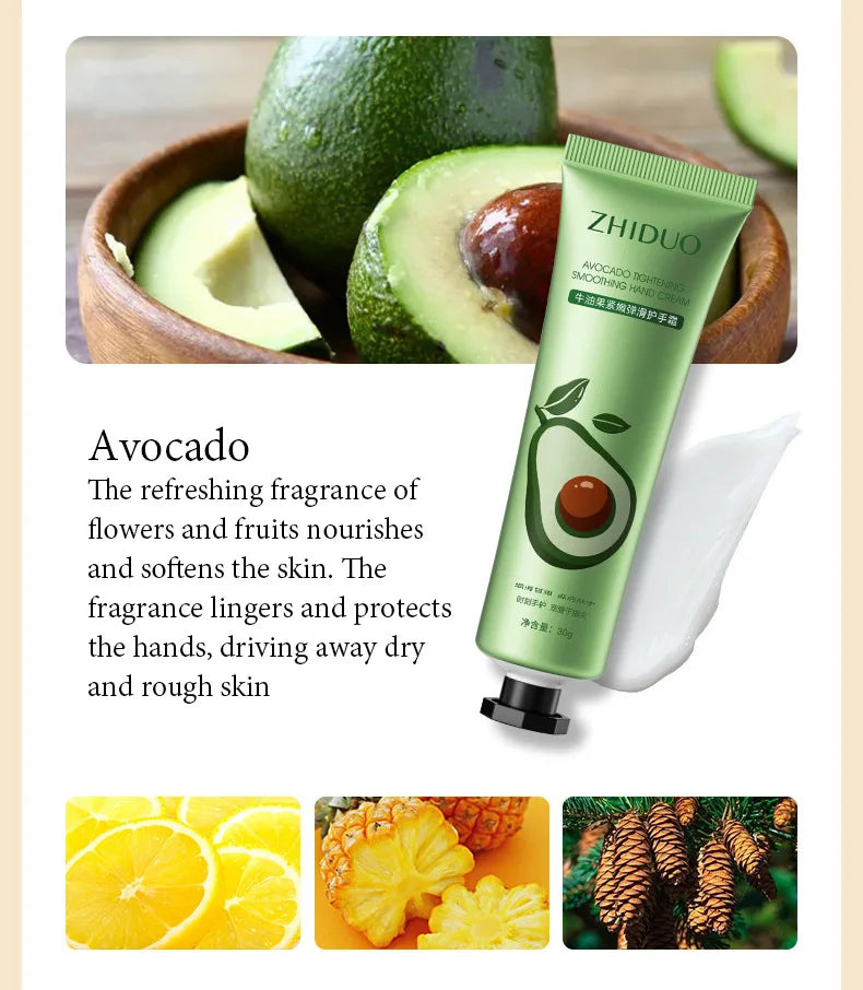 10PCS Fruit & Flower Hand Cream Set – Moisturizing & Nourishing