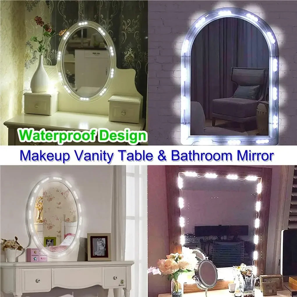 LED Vanity Mirror Light Strip Kit, Touch Dimmable