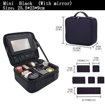 Large Cosmetic Makeup Bag – Travel Storage Case