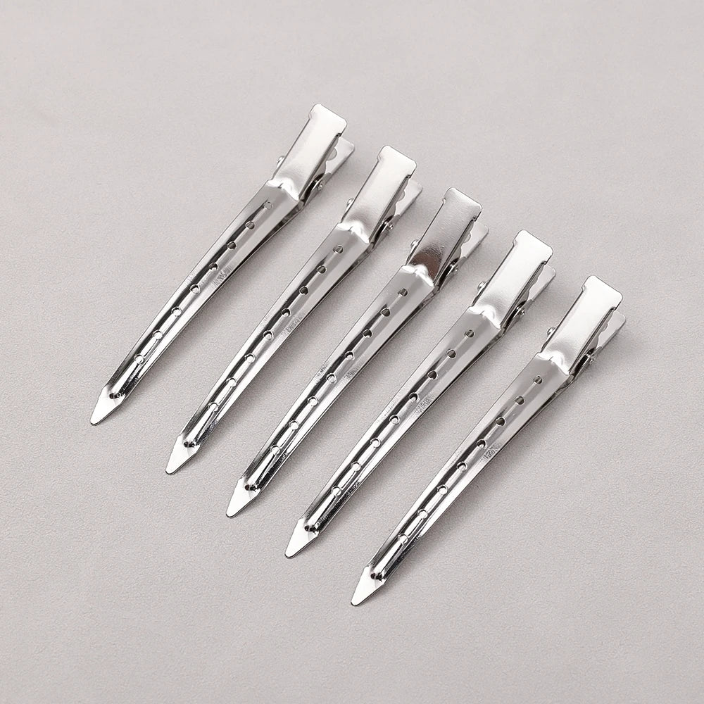 Hair Care Clips Stainless Steel Hairdress Section Headwear DIY Metal Hairpin Girls Duckbill Partition Positioning Hair Pins
