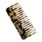 Wide Large Tooth Pocket Hair Comb Cellulose Acetate Detangling Hairbrush Tortoise for Shell Anti-static Hairdressing Dropship