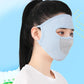 Ice Silk Sunscreen Mask Outdoor Sports Anti-UV Face Mask Cycling Breathable Anti-dust Face Cover Women Girls Hanging Ear Mask