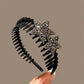 Rhinestone Headband – Luxury Double Star Hair Hoop
