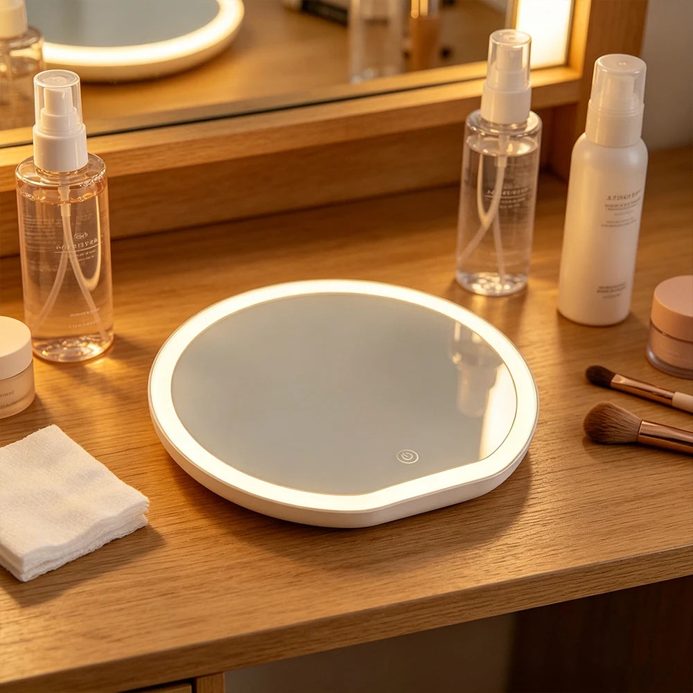 Round LED Vanity Mirror with Touch Control