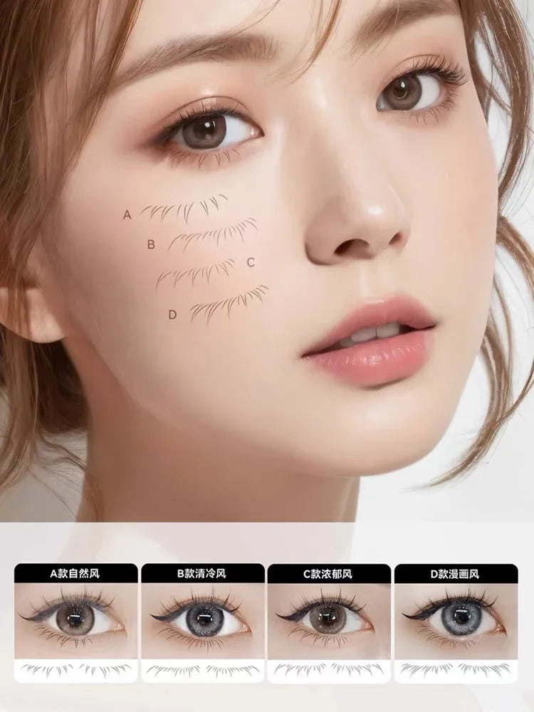 HUKEROU 4-Style Waterproof Eyeliner Stamp Pen - image 2