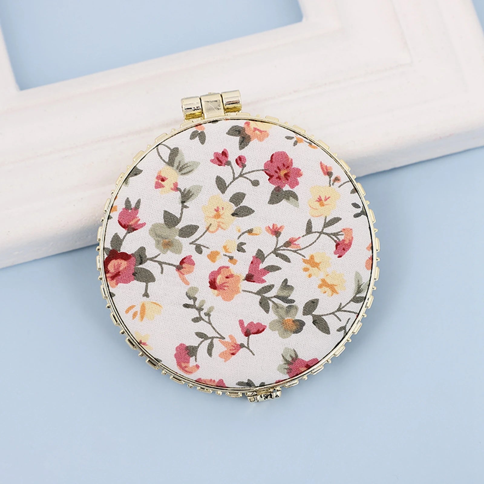 Compact Makeup Mirror Cosmetic Magnifying Round Pocket Make Up Mirror for Purse Travel Bag Home Office Mirror