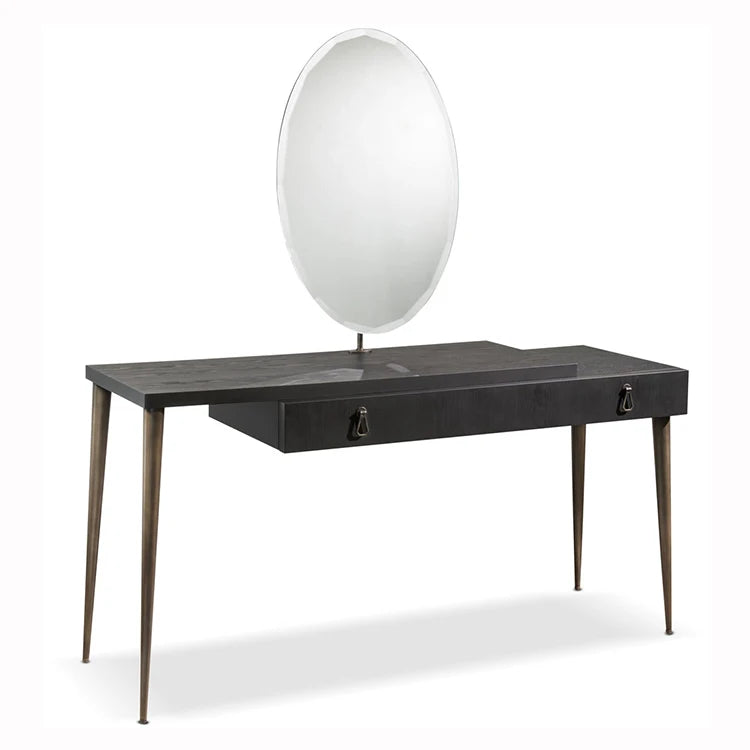 Makeup Vanity Glam Dressing Table with Led Mirror and Drawers Makeup Vanities