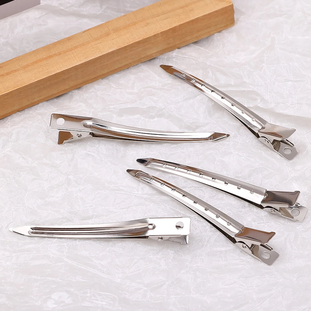 Hair Care Clips Stainless Steel Hairdress Section Headwear DIY Metal Hairpin Girls Duckbill Partition Positioning Hair Pins
