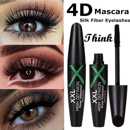 4D Silk Fiber Mascara – Waterproof, Long-Lasting Lash Extension