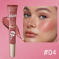 USHAS 4-Color Liquid Blush – Long-Lasting Waterproof Stick
