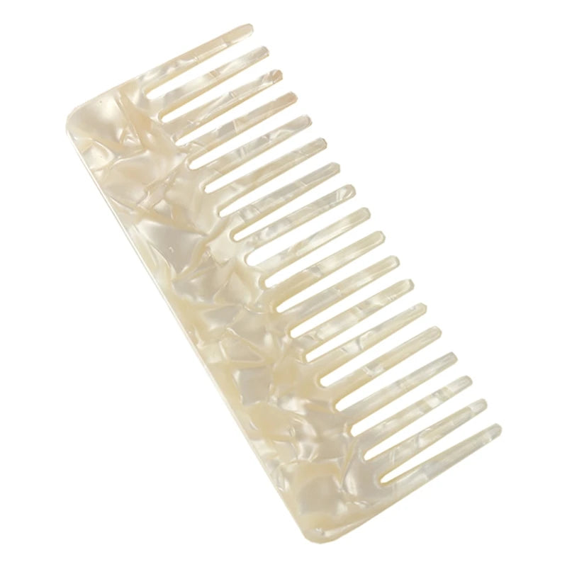 Wide Large Tooth Pocket Hair Comb Cellulose Acetate Detangling Hairbrush Tortoise for Shell Anti-static Hairdressing Dropship