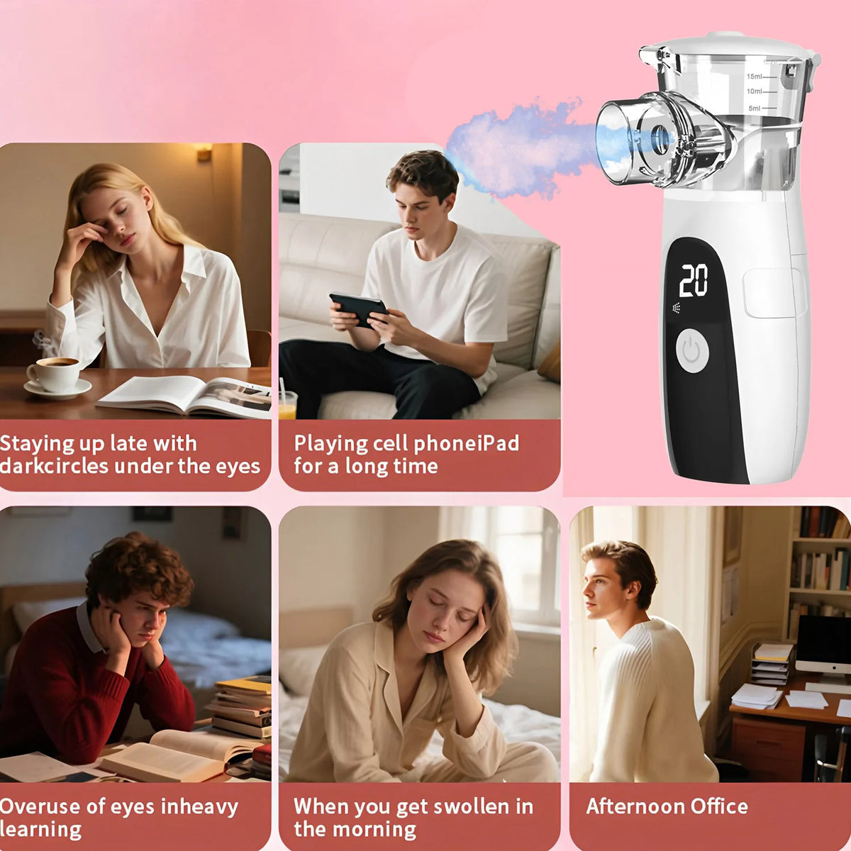 Mini Nano Facial Steamer With Auto Clean And Hydrating Skin Care