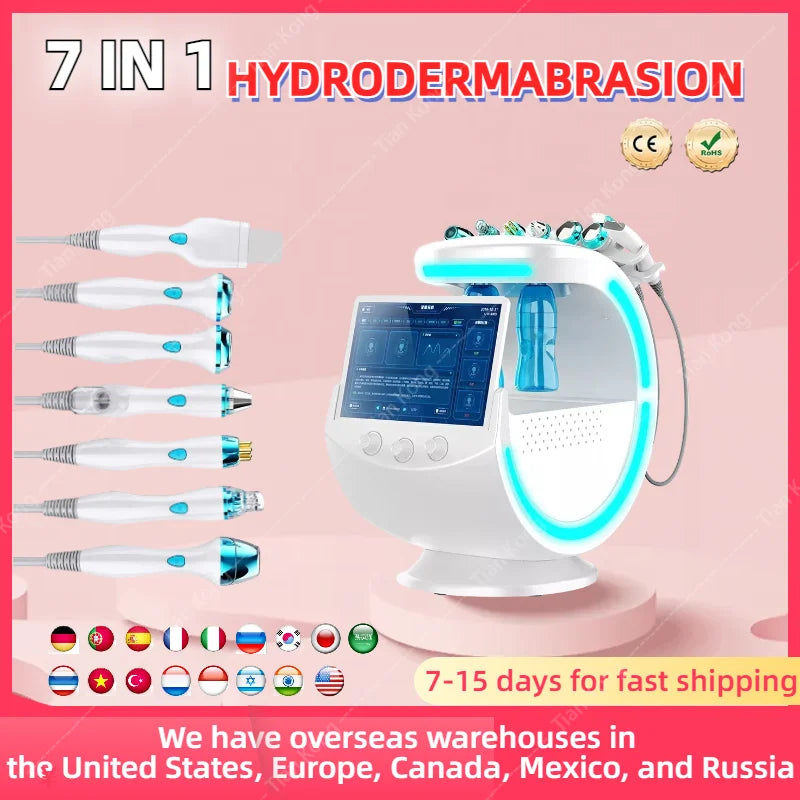 7 In 1 Multifunctional Facial Device For Cleansing And Skin Rejuvenation