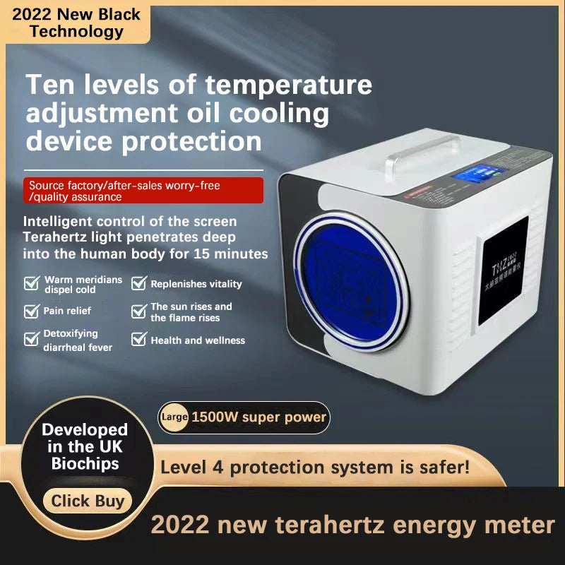 Newest Terahertz Physiotherapy 1300W Cell Hyperthermia Devices Micro Hertz Light Wave Energy Heating Healing Therapy Instrument