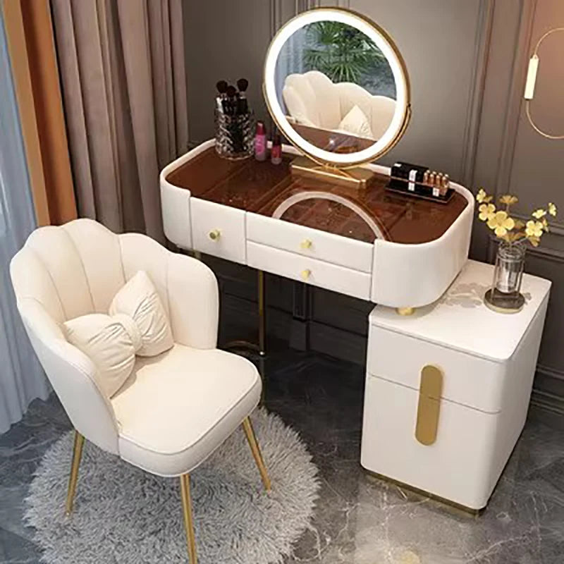 Wide Vanity Table with Storage Drawer — Vanity Furniture, Bedroom Furniture | Beautifully Within