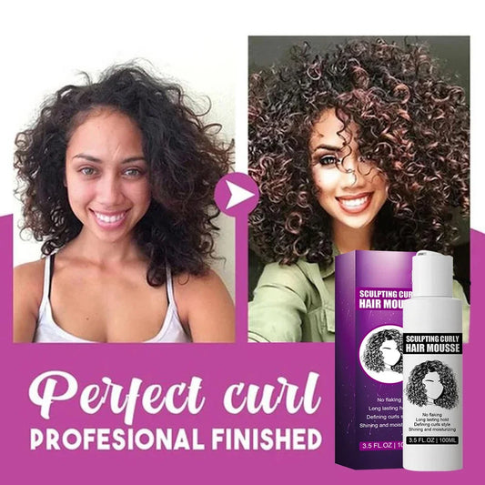 Curly Hair Mousse – Anti-Frizz, Defining Hold, 100ml