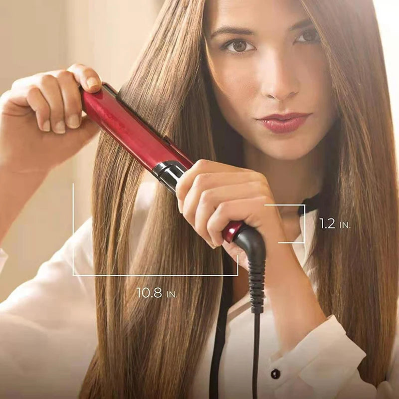 2-in-1 Hair Straightener – Flat Iron & Curler Combo