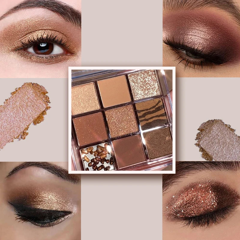 9 Color Glitter Eyeshadow Palette