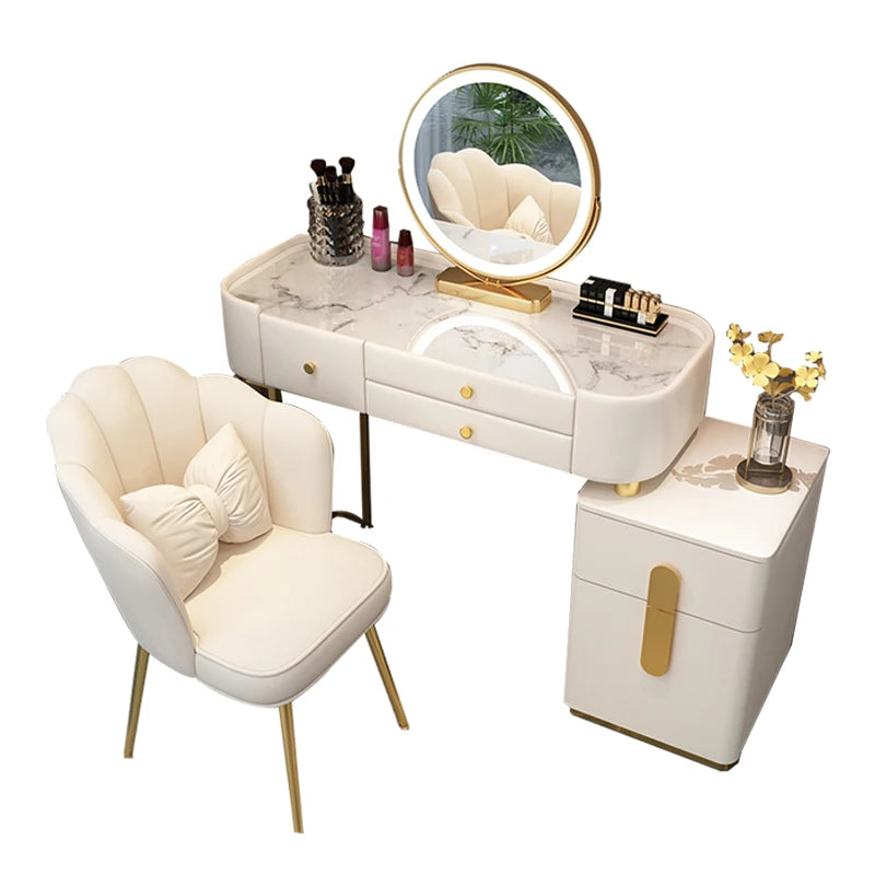 Wide Vanity Table with Storage Drawer — Vanity Furniture, Bedroom Furniture | Beautifully Within