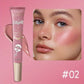 USHAS 4-Color Liquid Blush – Long-Lasting Waterproof Stick