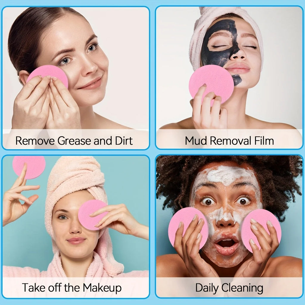 Compressed Facial Sponges (240-Count) — Bath Tool, Makeup Removal | Beautifully Within
